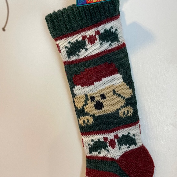 Vintage F.A.O. Schwartz dog knit stocking - Picture 3 of 7